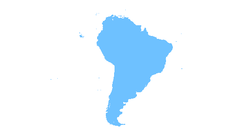 South America map outline