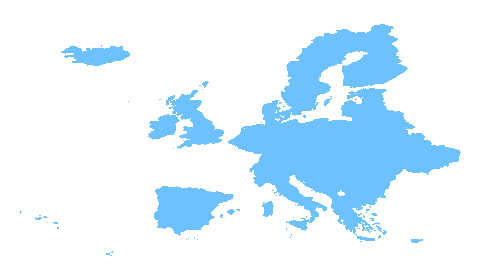 Europe map outline